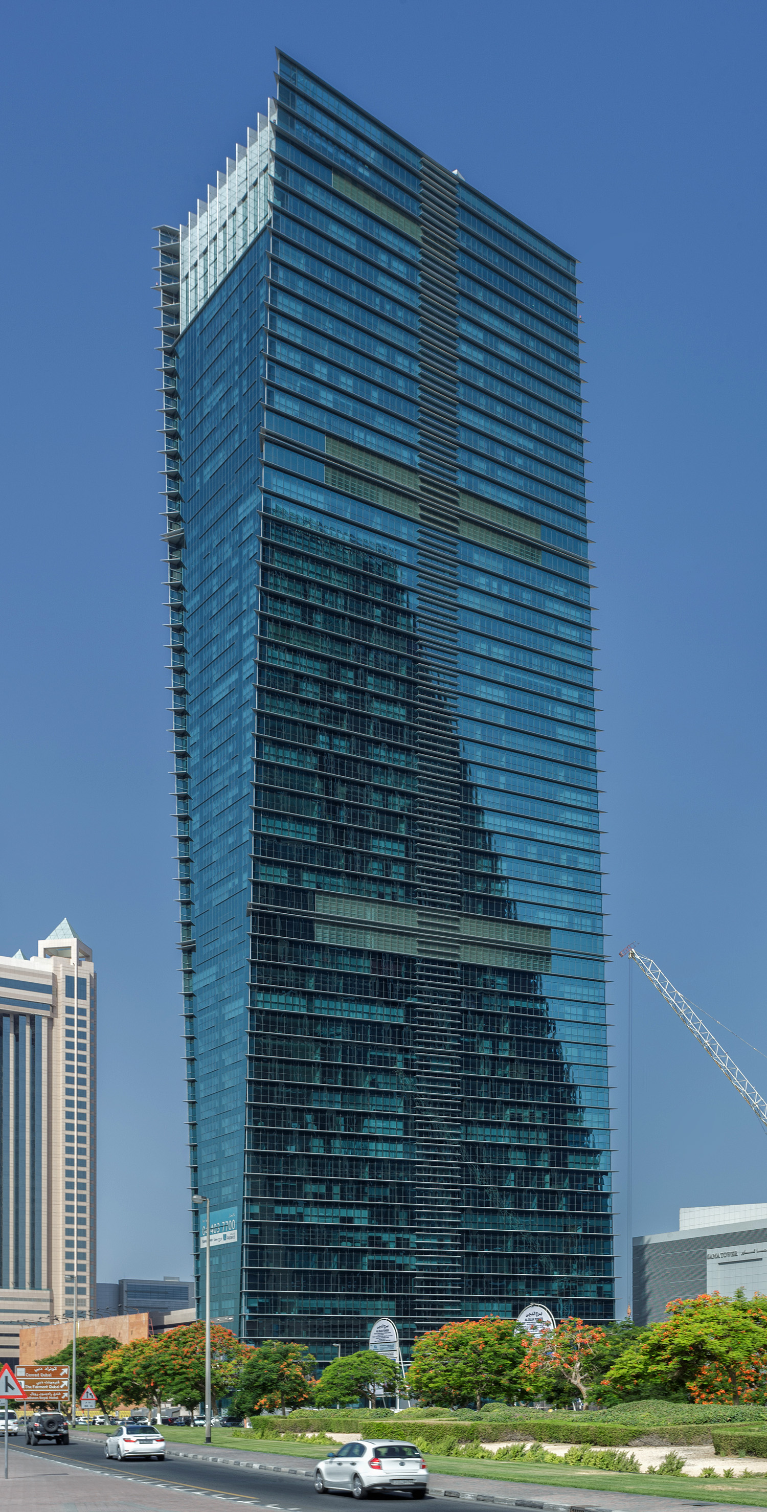 Sama Tower, Dubai - View from the northwest. © Mathias Beinling